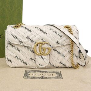Gucci Balenciaga Marmont White Off-white GG Cloth Bag Small Bag Shoulder Bag